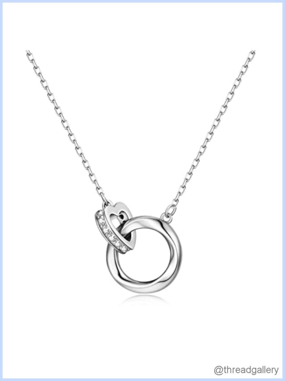 14K Gold Filled Twisted Circle Pendant Necklace Hypoallergenic Non Tarnish